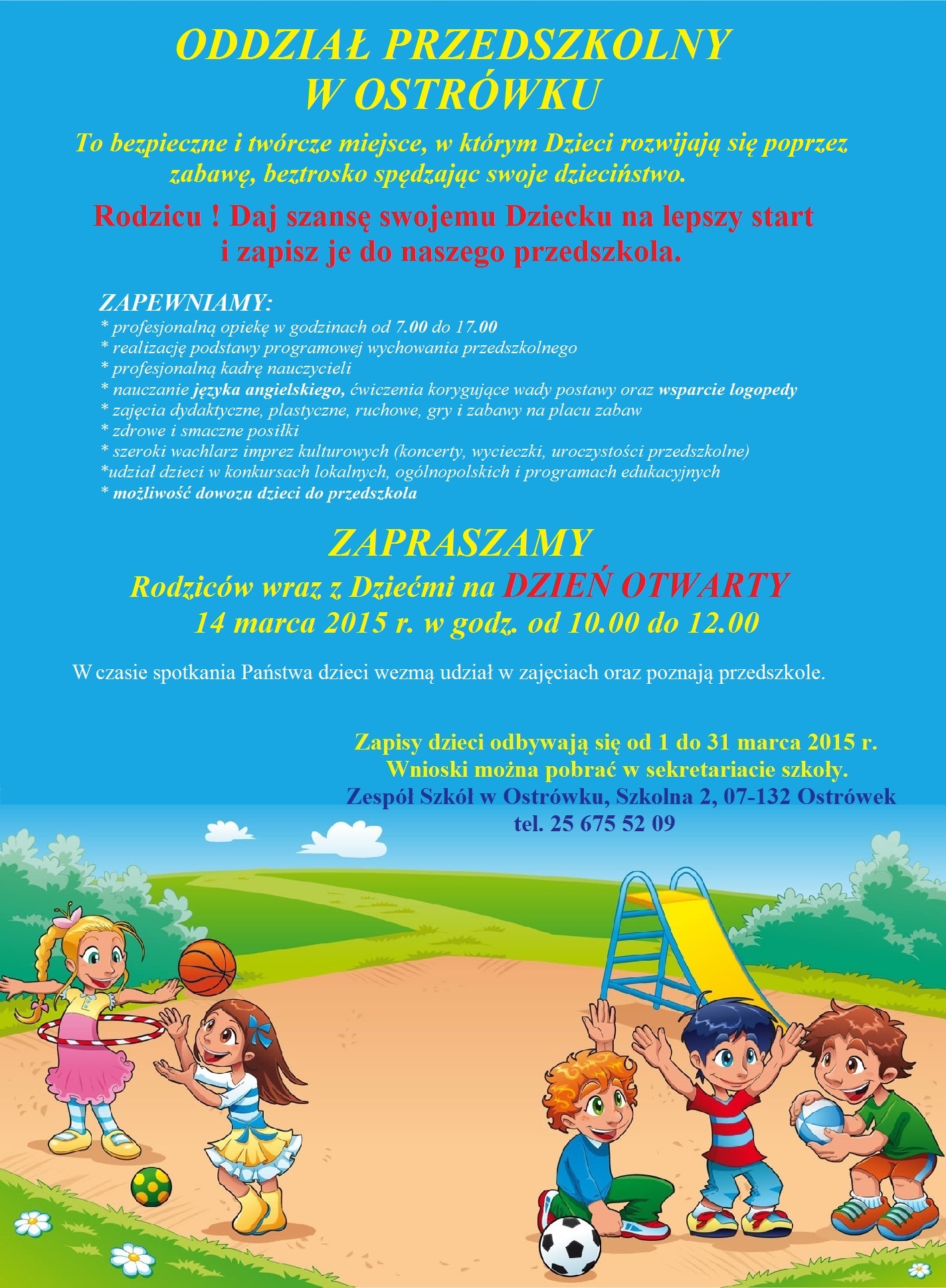 Oddział Przedszkolny w Ostr&oacute;wku